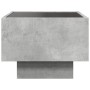 Bedside table with Infinity LED gray concrete 40x40x30 cm by , Nightstands - Ref: Foro24-3284066, Price: 75,17 €, Discount: %