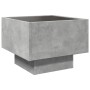 Bedside table with Infinity LED gray concrete 40x40x30 cm by , Nightstands - Ref: Foro24-3284066, Price: 75,17 €, Discount: %