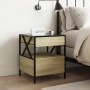 Bedside table with Infinity LED Sonoma oak 40x40x51 cm by , Nightstands - Ref: Foro24-3284102, Price: 97,05 €, Discount: %