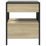 Bedside table with Infinity LED Sonoma oak 40x40x51 cm by , Nightstands - Ref: Foro24-3284102, Price: 97,05 €, Discount: %