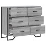 Engineered wood chest of drawers in Sonoma grey, 91x35.5x74.5 cm. by , Drawers - Ref: Foro24-3295305, Price: 159,85 €, Discou...