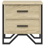 Engineered wood nightstand in Sonoma oak, 40x41x40 cm by , Nightstands - Ref: Foro24-848506, Price: 53,88 €, Discount: %