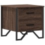 Engineered wood brown oak bedside table 40x41x40 cm by , Nightstands - Ref: Foro24-848512, Price: 55,43 €, Discount: %