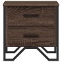 Mesita de noche madera de ingeniería marrón roble 40x41x40 cm de , Mesitas de noche - Ref: Foro24-848512, Precio: 55,43 €, De...