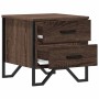 Nachttisch aus braunem Eichenfurnierholz, 40x41x40 cm. von , Nachttische - Ref: Foro24-848512, Preis: 55,43 €, Rabatt: %