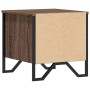 Engineered wood brown oak bedside table 40x41x40 cm by , Nightstands - Ref: Foro24-848512, Price: 55,43 €, Discount: %