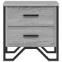 Bedside table made of gray Sonoma engineered wood, measuring 40x41x40 cm. by , Nightstands - Ref: Foro24-848510, Price: 61,11...