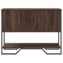 Engineered wood brown oak console table 100x35x74.5 cm by , Side tables - Ref: Foro24-848538, Price: 86,43 €, Discount: %