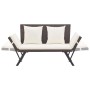 Garden bench with brown synthetic rattan cushions 176 cm by , garden benches - Ref: Foro24-317182, Price: 183,67 €, Discount: %