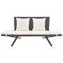 Garden bench with brown synthetic rattan cushions 176 cm by , garden benches - Ref: Foro24-317182, Price: 183,67 €, Discount: %