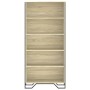 Engineered wood bookshelf in Sonoma oak color, 80x31x169 cm by , Bookcases and shelves - Ref: Foro24-3295313, Price: 105,27 €...