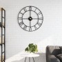 Reloj de pared de hierro negro Ø50 cm de , Relojes de pared - Ref: Foro24-4008411, Precio: 46,66 €, Descuento: %