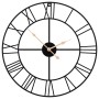 Black iron wall clock Ø50 cm by , Wall clocks - Ref: Foro24-4008411, Price: 46,66 €, Discount: %