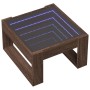 Mesa de centro con Infinity LED marrón roble 50x53x30 cm de , Mesas de centro - Ref: Foro24-847629, Precio: 101,80 €, Descuen...