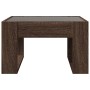 Mesa de centro con Infinity LED marrón roble 50x53x30 cm de , Mesas de centro - Ref: Foro24-847629, Precio: 101,80 €, Descuen...