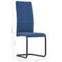 Sillas de comedor voladizas 4 unidades tela azul de , Sillas de comedor - Ref: Foro24-282031, Precio: 189,99 €, Descuento: %