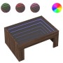 Coffee table with Infinity LED brown oak 70x50x30 cm by , Coffee table - Ref: Foro24-847615, Price: 123,29 €, Discount: %