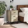 Engineered wood nightstand in Sonoma oak, measuring 40x41x60 cm. by , Nightstands - Ref: Foro24-848525, Price: 71,58 €, Disco...