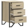 Mesita de noche madera de ingeniería roble Sonoma 40x41x60 cm de , Mesitas de noche - Ref: Foro24-848525, Precio: 71,58 €, De...