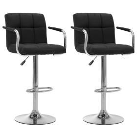 Kitchen bar stools, 2 units, black fabric by , Kitchen stools - Ref: Foro24-283425, Price: 153,27 €, Discount: %