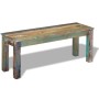 Solid recycled wood bench 110x35x45 cm by , Benches for halls and storage - Ref: Foro24-243454, Price: 130,64 €, Discount: %