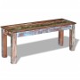 Solid recycled wood bench 110x35x45 cm by , Benches for halls and storage - Ref: Foro24-243454, Price: 130,64 €, Discount: %