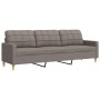 Dreisitzer-Sofa aus grauem Taupe-Stoff, 210 cm. von , Sofas - Ref: Foro24-4007421, Preis: 299,06 €, Rabatt: %