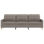 Dreisitzer-Sofa aus grauem Taupe-Stoff, 210 cm. von , Sofas - Ref: Foro24-4007421, Preis: 299,06 €, Rabatt: %