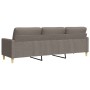 Dreisitzer-Sofa aus grauem Taupe-Stoff, 210 cm. von , Sofas - Ref: Foro24-4007421, Preis: 299,06 €, Rabatt: %