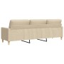 Dreisitzer-Stoffsofa in Cremefarbe, 210 cm. von , Sofas - Ref: Foro24-4007416, Preis: 330,08 €, Rabatt: %