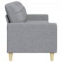 3-seater light gray fabric sofa 210 cm by , Sofas - Ref: Foro24-4007414, Price: 264,24 €, Discount: %