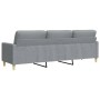 3-seater light gray fabric sofa 210 cm by , Sofas - Ref: Foro24-4007414, Price: 264,24 €, Discount: %