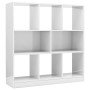 Glossy white plywood shelf 97.5x29.5x100 cm by vidaXL, Bookcases and shelves - Ref: Foro24-800177, Price: 91,99 €, Discount: %