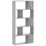 5-level Sonoma gray wood bookshelf 80.5x23.5x162.5 cm by , Bookcases and shelves - Ref: Foro24-852776, Price: 87,57 €, Discou...