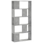 5-level gray wood and concrete bookshelf 80.5x23.5x162.5 cm by , Bookcases and shelves - Ref: Foro24-852774, Price: 80,76 €, ...