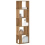 Handcrafted oak wood 5-level bookshelf 80.5x23.5x162.5 cm by , Bookcases and shelves - Ref: Foro24-852788, Price: 68,40 €, Di...