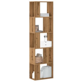 Handcrafted oak wood 5-level bookshelf 80.5x23.5x162.5 cm by , Bookcases and shelves - Ref: Foro24-852788, Price: 63,38 €, Di...