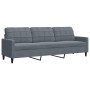 Set of sofas with 2 dark gray velvet cushions by , Sofas - Ref: Foro24-3278472, Price: 560,27 €, Discount: %