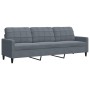 3-piece dark gray velvet sofa set with cushions by , Sofas - Ref: Foro24-3278432, Price: 720,68 €, Discount: %