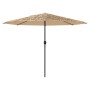 Garden umbrella with brown steel pole 324x324x247 cm by , Umbrellas - Ref: Foro24-4005109, Price: 112,82 €, Discount: %