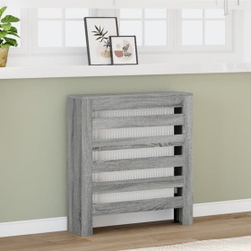 Engineered wood radiator cover in Sonoma gray, measuring 78x20x82 cm. by , Accessories for heating radiators - Ref: Foro24-85...