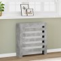 Engineered wood radiator cover in gray concrete, 78x20x82cm by , Accessories for heating radiators - Ref: Foro24-852684, Pric...