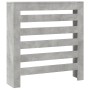 Engineered wood radiator cover in gray concrete, 78x20x82cm by , Accessories for heating radiators - Ref: Foro24-852684, Pric...