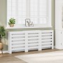 Engineered wood radiator cover in white, 205x21.5x83.5 cm by , Accessories for heating radiators - Ref: Foro24-852717, Price:...