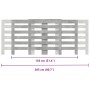 Radiator cover in gray wood concrete 205x21.5x83.5 cm by , Accessories for heating radiators - Ref: Foro24-852720, Price: 100...