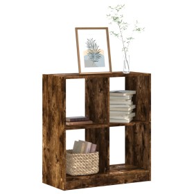 Rauchige Eichenholz-Ingenieurholzregal 68,5x32x75 cm von , Bücherregale und Regale - Ref: Foro24-852811, Preis: 55,03 €, Raba...