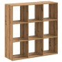 Estantería de madera de ingeniería roble artesano 102x32x102 cm de , Librerías y estanterías - Ref: Foro24-852824, Precio: 11...