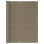 Toldo para balcón HDPE gris taupe 120x500 cm de vidaXL, Sombrillas - Ref: Foro24-310966, Precio: 29,52 €, Descuento: %