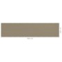 Taupe gray HDPE balcony awning 120x500 cm by vidaXL, Umbrellas - Ref: Foro24-310966, Price: 29,99 €, Discount: %