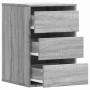 Corner chest of drawers in gray Sonoma engineered wood 40x41x58 cm by , Drawers - Ref: Foro24-852839, Price: 78,49 €, Discoun...